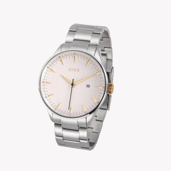 Zink Men's Silver Stainless Steel Analog Watch | Zk127g1ss-T6