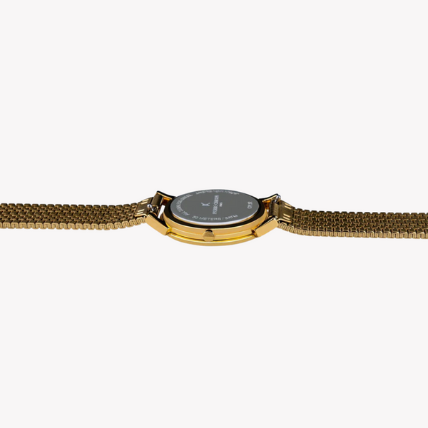 Pierre Cardin Women's Gold Stainless Steel Watch, Black Dial | Cpi.2529 by i-watch