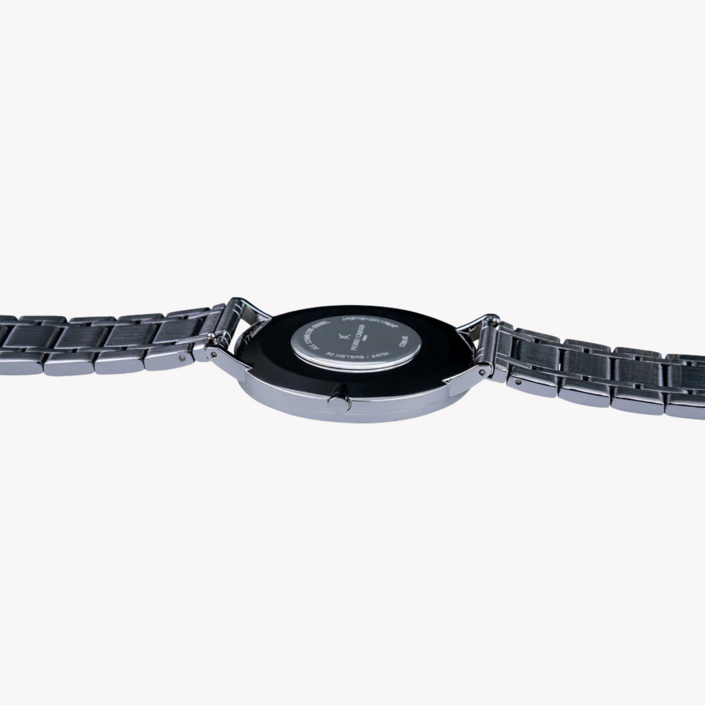 PIERRE CARDIN CBN.3013 – ELEGANTE HERRENUHR AUS EDELSTAHL MIT SCHWARZEM ZIFFERBLATT