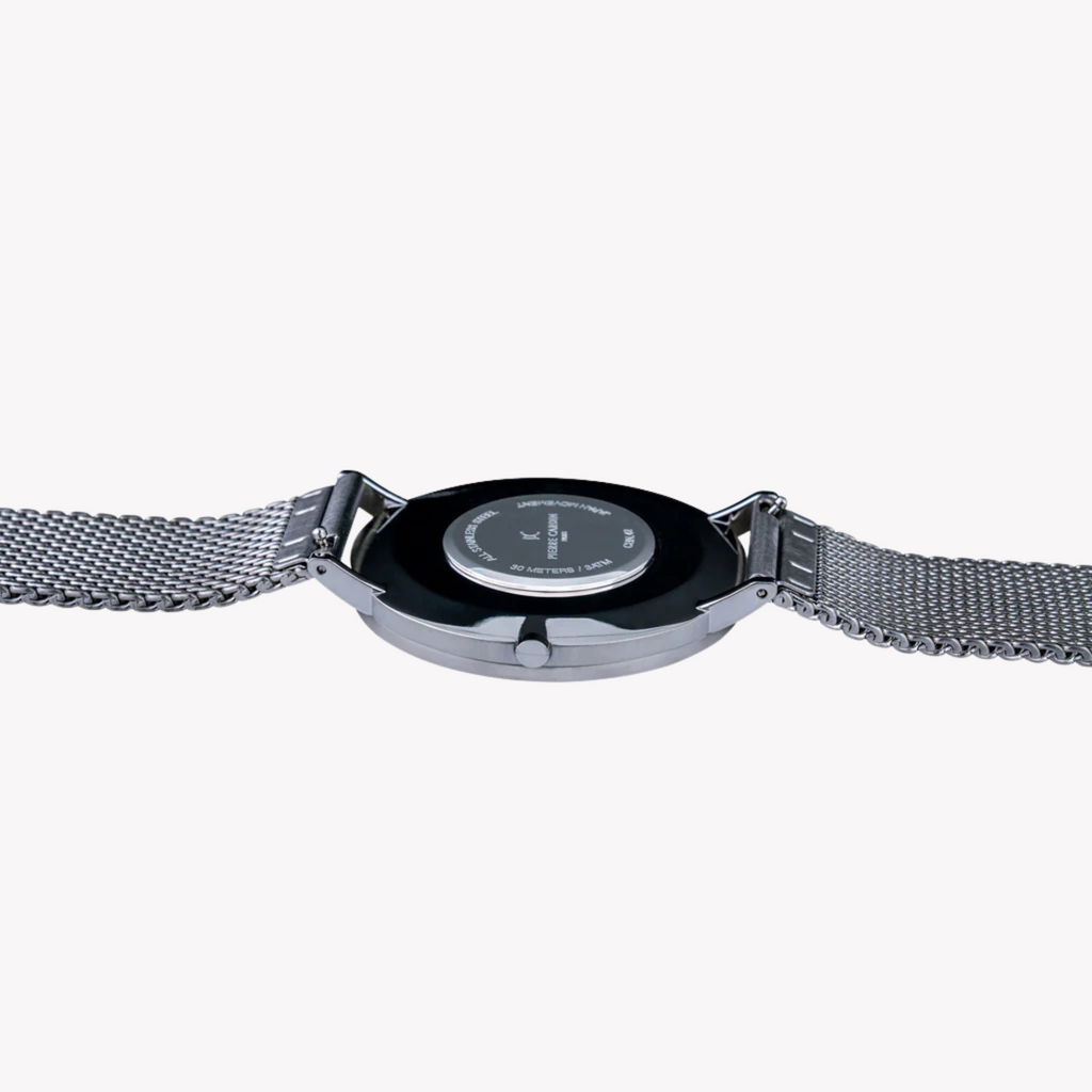 PIERRE CARDIN CBN.3005 ELEGANTE HERRENUHR AUS EDELSTAHL – LUXUSUHR MIT GRAUEM ZIFFERBLATT