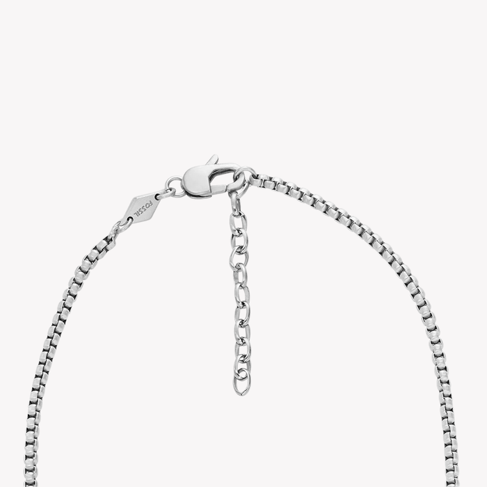 Fossil Men's Silver Necklace, Stainless Steel Chain | JF04505040