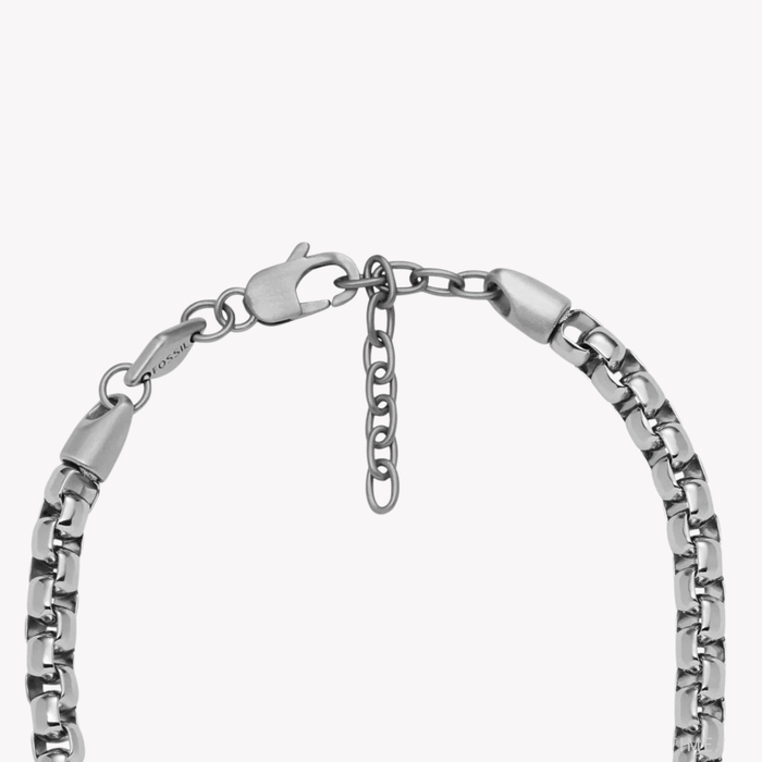 Fossil Men's Silver & Gold Necklace, Two-Tone Chain | JF04145998