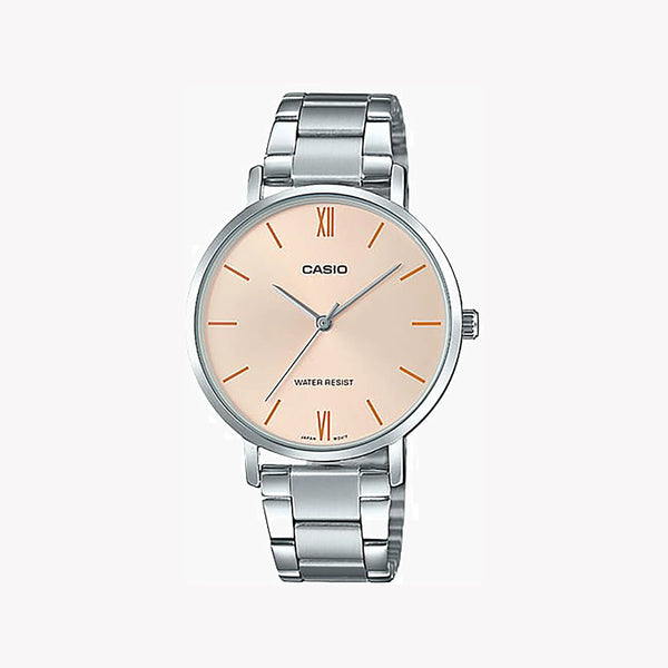 CASIO Women's Watch with Silver Stainless Steel Case and Silver Stainless Steel Band-i-Watch-2