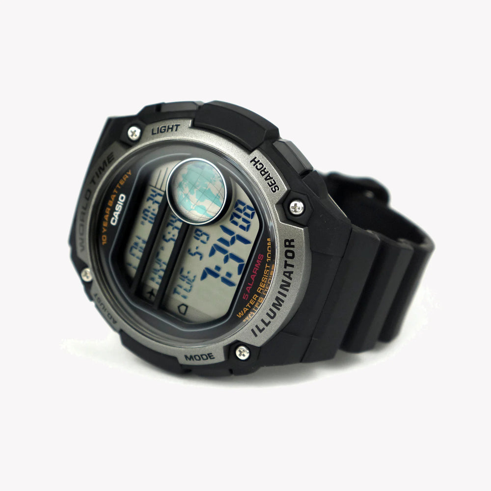 Casio Ae-3000w-1avdf Black CommAnder - Adventure Awaits Men's Watch With Rugged Design, Multiple Time Zones, and Water Resistance. by i-watch