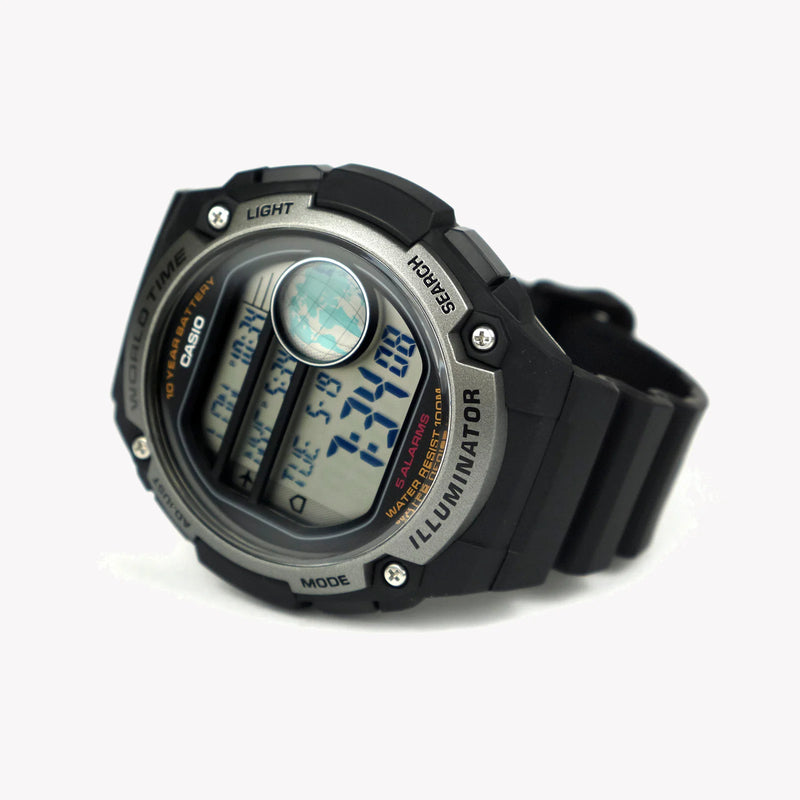 Casio Ae-3000w-1avdf Black CommAnder - Adventure Awaits Men's Watch With Rugged Design, Multiple Time Zones, and Water Resistance. by i-watch