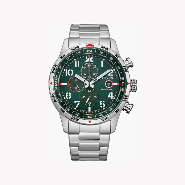 Citizen Men's Silver Watch, Green Dial | Ca0791-81x by i-watch