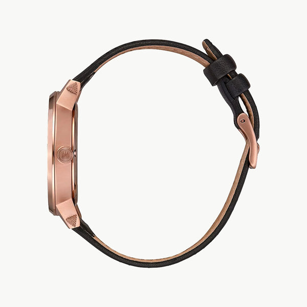 Nixon Women's Black Leather, Pink Dial | A1083147 by i-watch