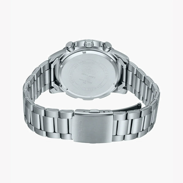 Casio Mtp-E505d-1avdf - Sporty Elegance Unleashed Men's Chronograph Watch With Stainless Steel BAnd and Black Dial by i-watch