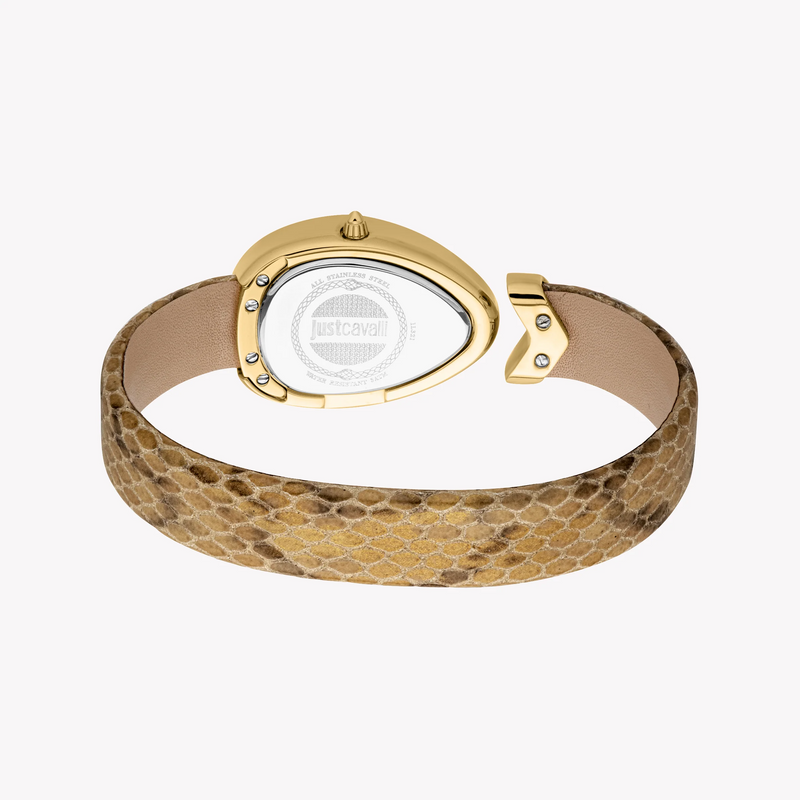 Just Cavalli Women's Gold Leather Watch, White Dial | Jc1l321l0025 by i-watch