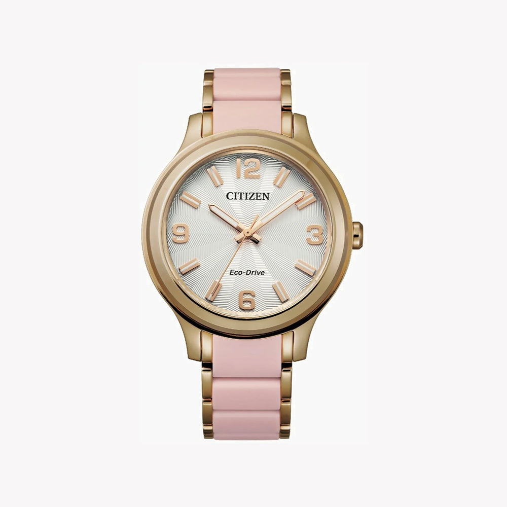 Citizen Fe7078-85a - Charming Sophistication In Pink & Gold - Elegant Women's Timepiece by i-watch