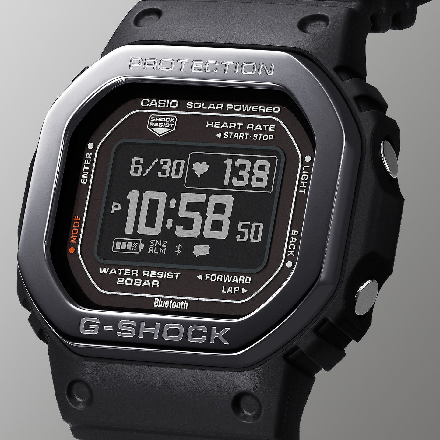 CASIO G-SHOCK DW-H5600MB-1 G-SQUAD THE ORIGIN Black Metal-Huretane bezel Men's Watch