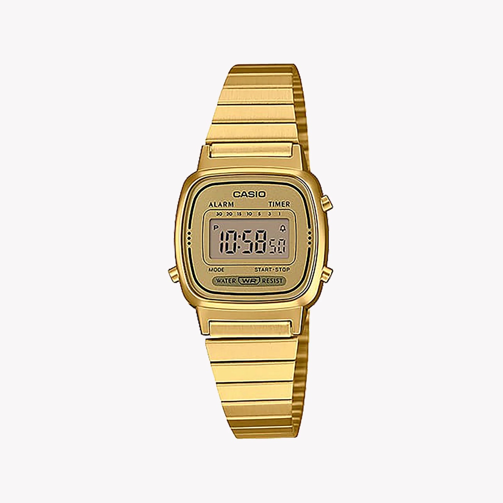 Casio Women's Gold Watch, Resin & Stainless Steel | La-670wga-9df by i-watch
