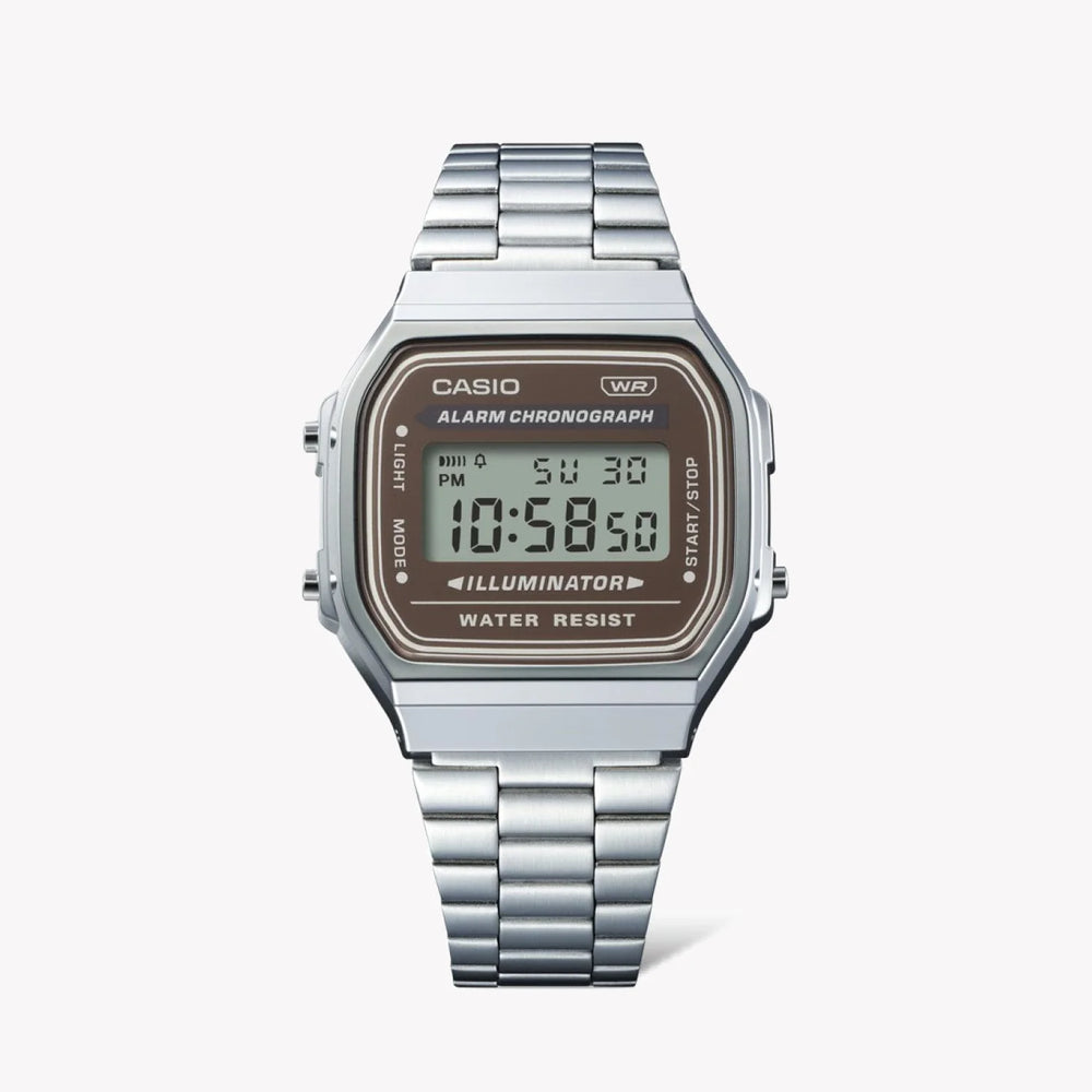 Casio A168wa-5aydf - Timeless Simplicity With Modern Elegance Unisex Watch In Sleek Silver Finish And Versatile Functions by i-watch