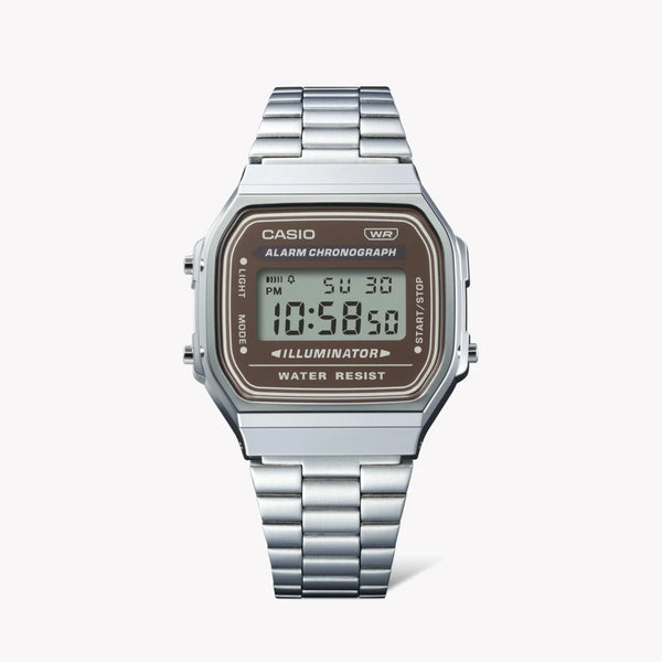 Casio A168wa-5aydf - Timeless Simplicity With Modern Elegance Unisex Watch In Sleek Silver Finish And Versatile Functions by i-watch