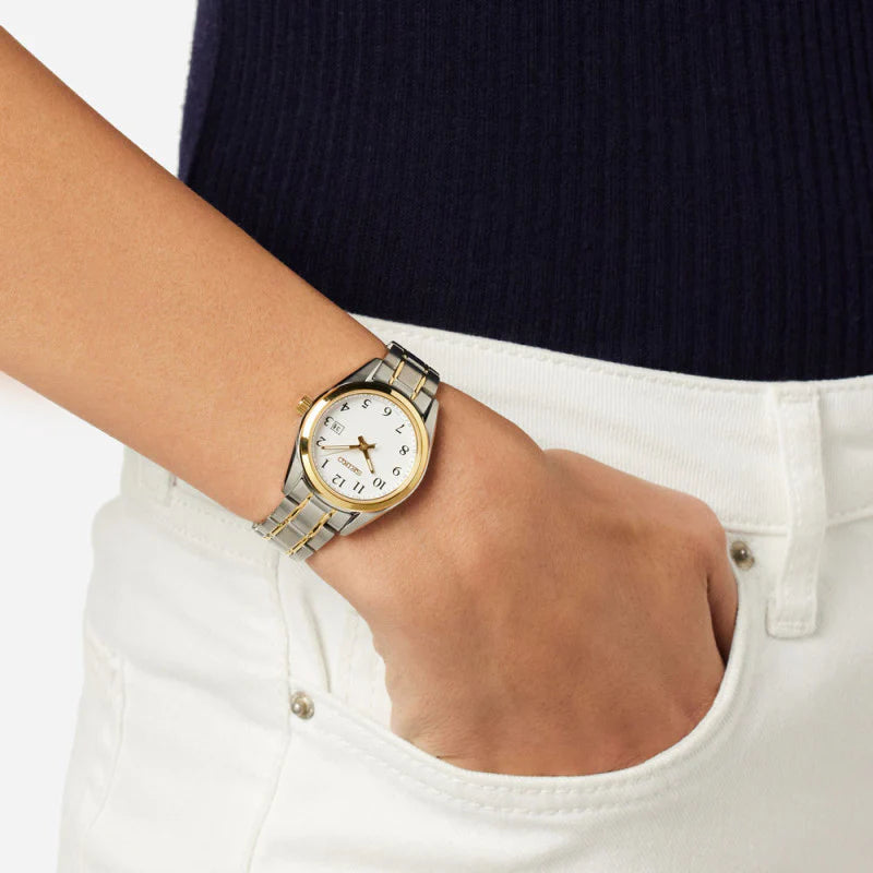 Seiko Women's Silver & Gold Stainless Steel Watch | Sur466p1 by i-watch