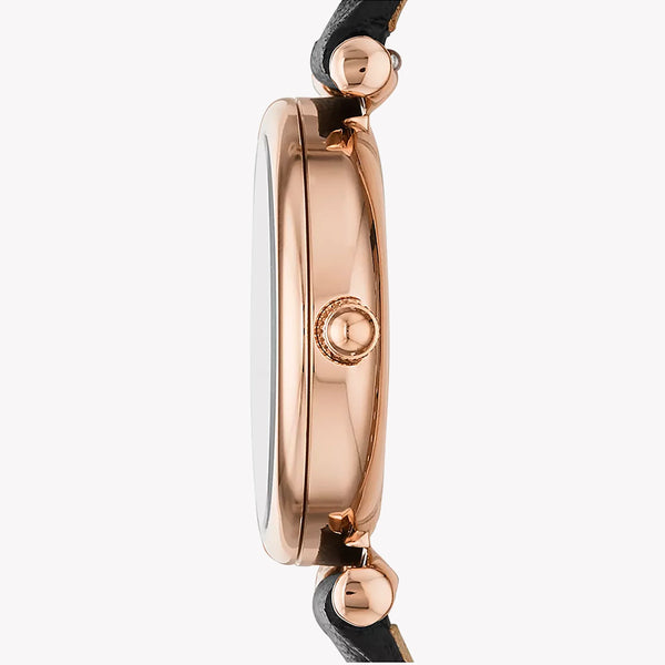 Fossil Women's Black Mother-Of-Pearl Watch, Rose Gold Case | Es4700 by i-watch