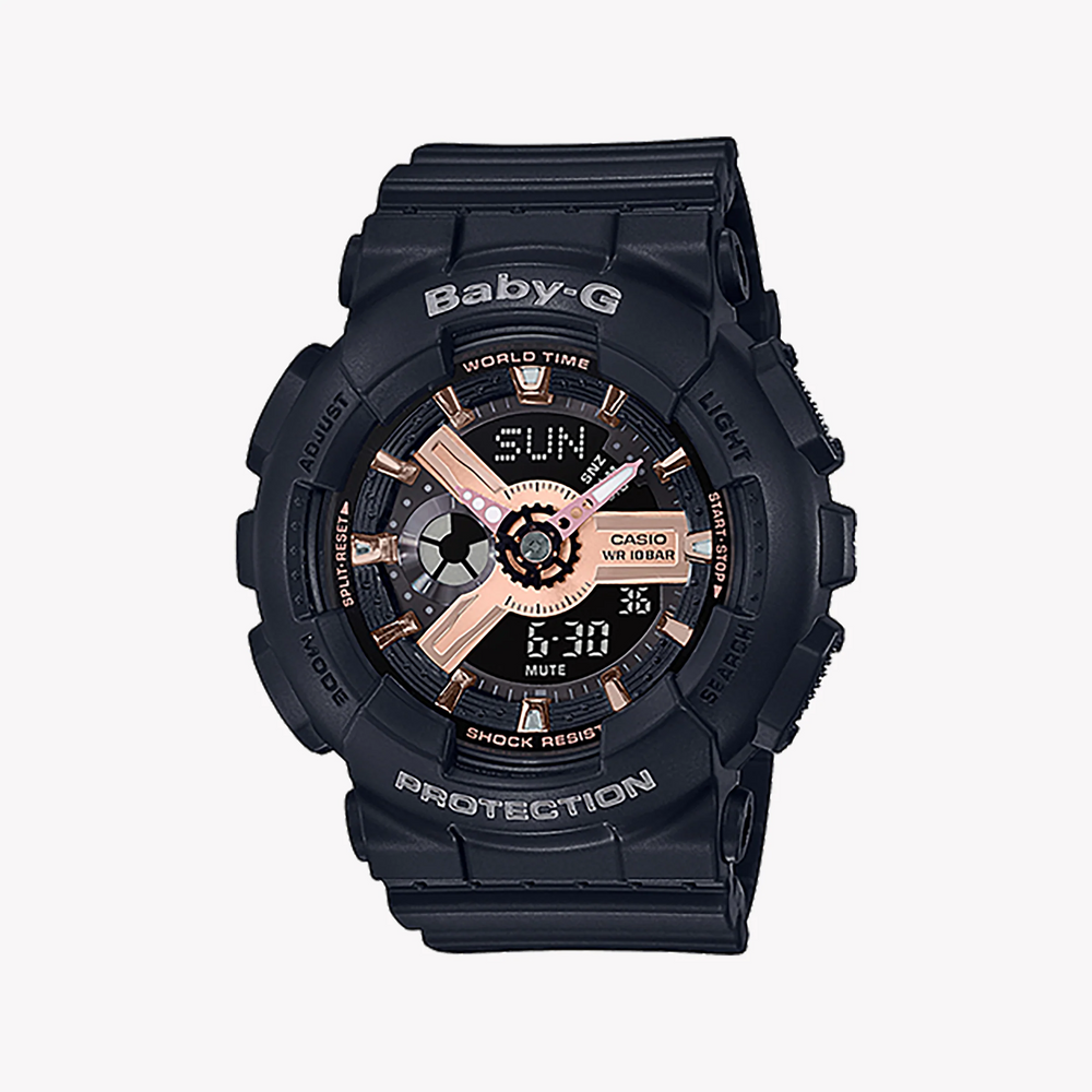 Ba-110rg-1adr Baby-G Adventure Time - Stylish Sporty Women's Watch With Black Resin BAnd and Digital Display by i-watch