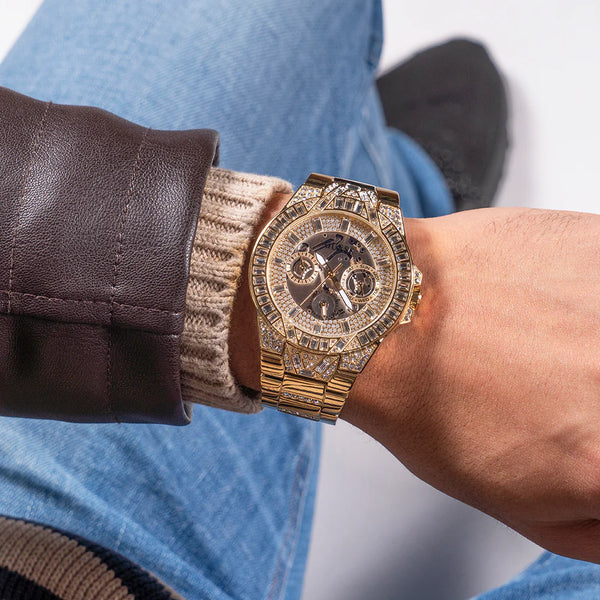 Guess Watches Men's Gold Stainless Steel, Gold Dial | Gw0516g2 by i-watch