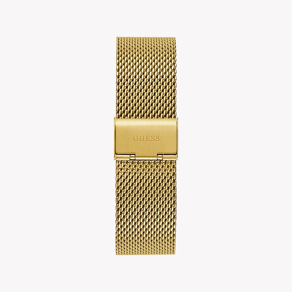 Guess Men's Gold Stainless Steel Watch, Black Dial | Gw0582g2 by i-watch