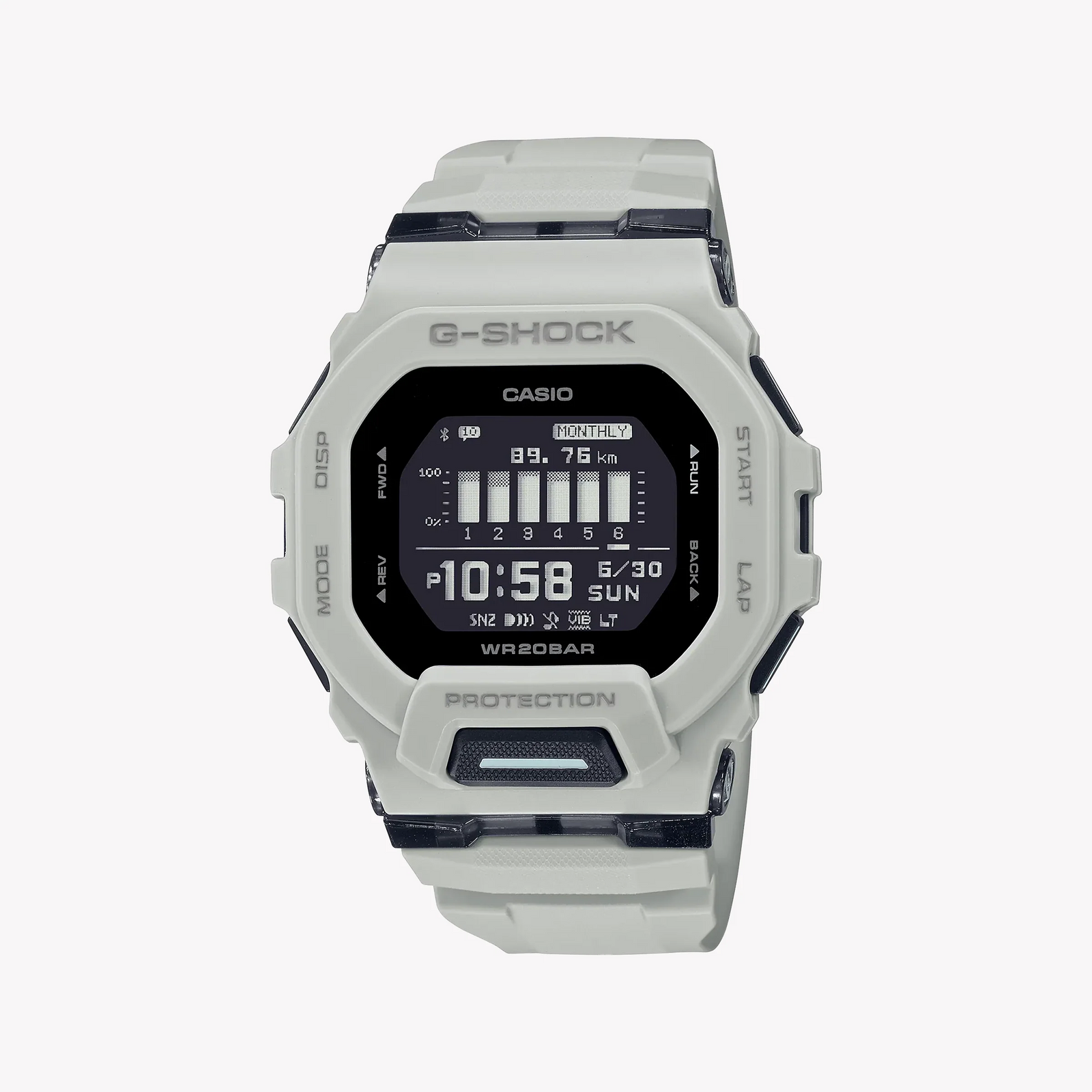 G-Shock Men's White Resin Watch, Sporty Style | Gbd-200uu-9dr by i-watch