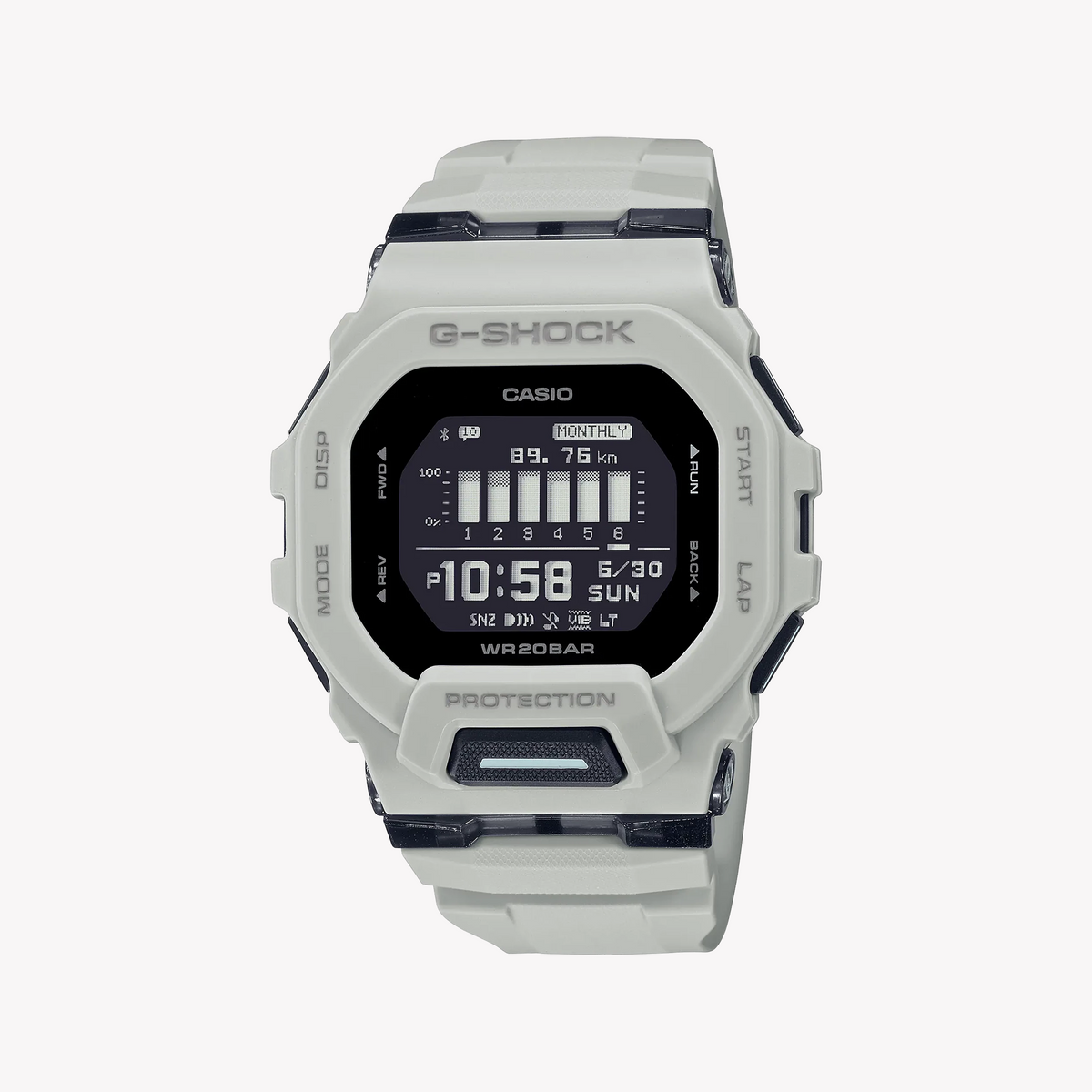 CASIO G-SHOCK GBD-200UU-9DR SPORTY ADVENTURE - MEN'S WHITE RESIN WATCH with Bluetooth & 200m Water Resistance