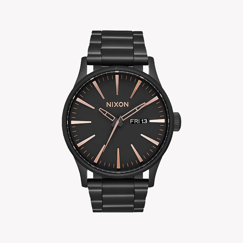 Nixon Men's Black Stainless Steel Watch, Black Dial | A356-957 by i-watch