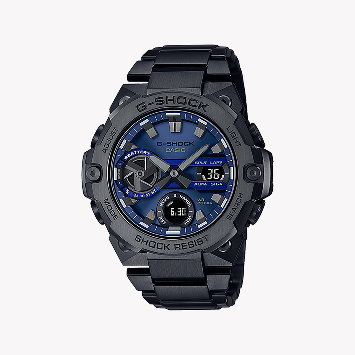 CASIO G-SHOCK GST-B400BD-1A2DR - SPORTY SOPHISTICATION MEN'S WATCH with Black Stainless Steel Band and Digital Dial