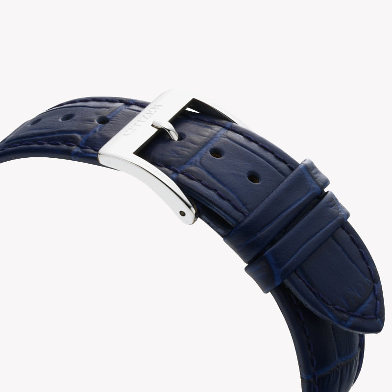 CITIZEN AN3610-04H BOLD PERFORMANCE - ELEGANT BLUE LEATHER & CHRONOGRAPH MEN'S WATCH-i-Watch-4