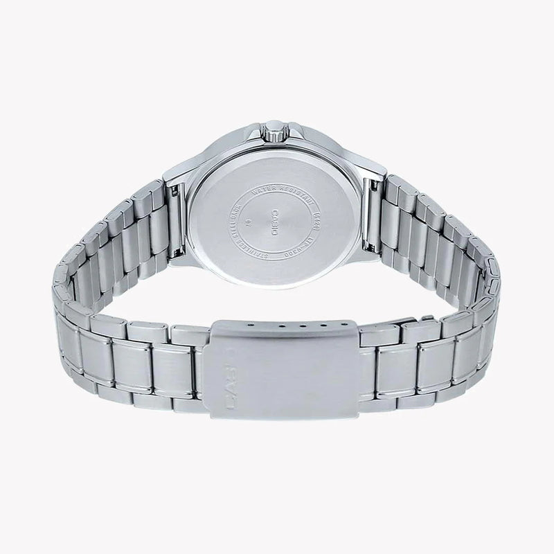 Casio Ltp-V300d-7a2udf - Sporty Elegance Unisex Watch With Stainless Steel Band And White Dial by i-watch