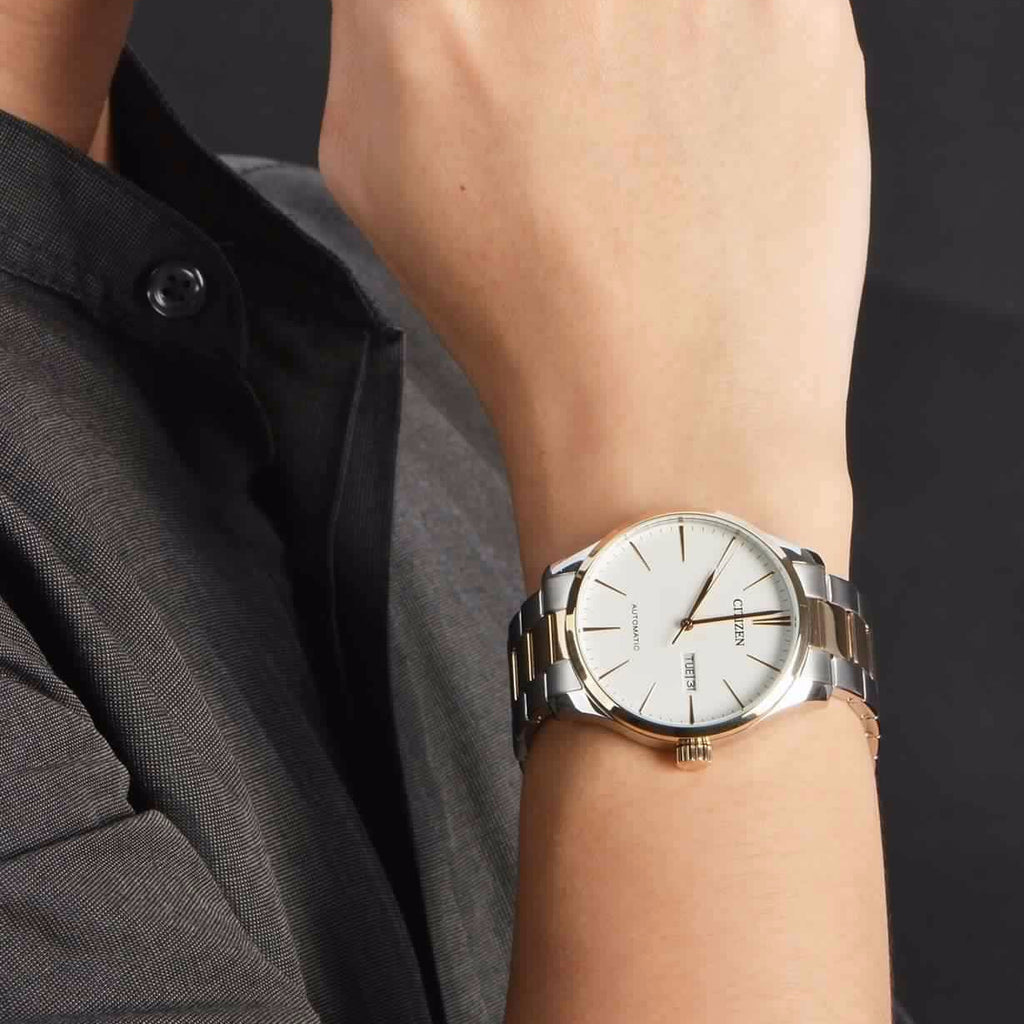 CITIZEN NH8356-87A DYNAMIC ELEGANCE - MEN'S ROSE GOLD AUTOMATIC WATCH-i-Watch-4