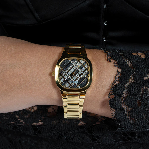 Guess Women's Gold Multicolor Watch, Stainless Steel | Gw0600l2 by i-watch