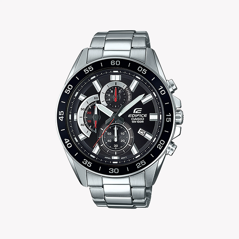 Casio Edifice Efv-550d-1avudf - Sporty Elegance Men's Watch With Stylish Black Dial by i-watch
