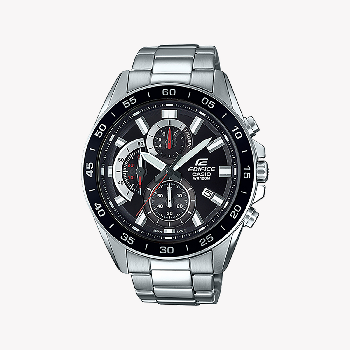 CASIO EDIFICE EFV-550D-1AVUDF - SPORTY ELEGANCE MEN'S WATCH WITH STYLISH BLACK DIAL