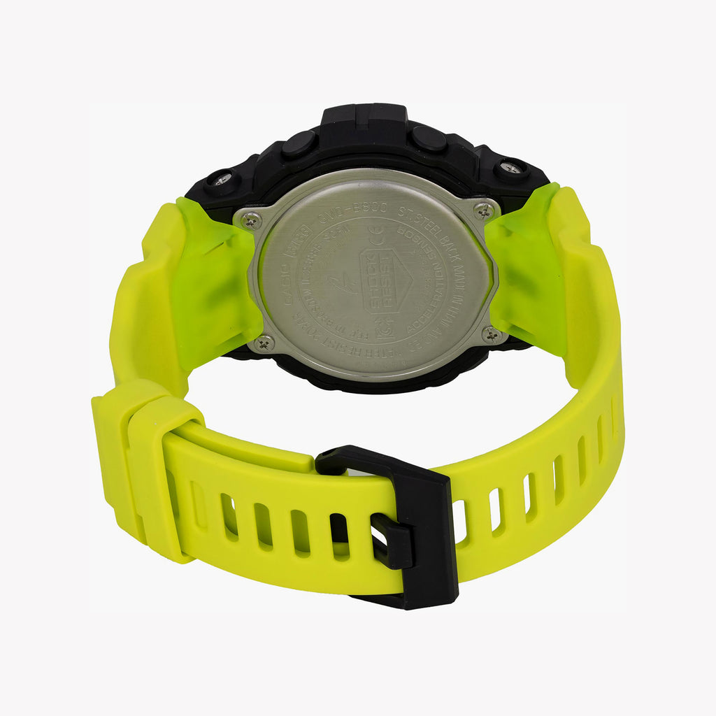 CASIO G-SHOCK GMD-B800SC-1BDR DYNAMIC FUSION - SPORTY WOMEN'S WATCH with sleek black resin band and vibrant yellow digital display-i-Watch-5