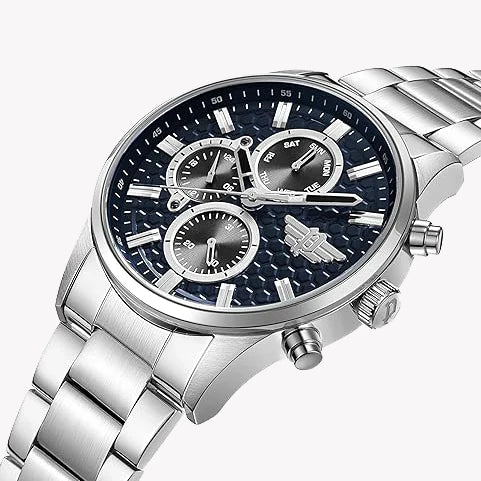 Police Men's Silver Watch, Blue Dial | Pewjk2229405 by i-watch