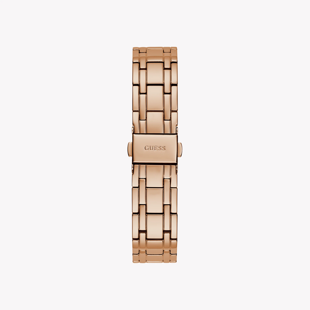 Guess Women's Rose Gold Stainless Steel Watch, Clear Dial | Gw0604l3 by i-watch