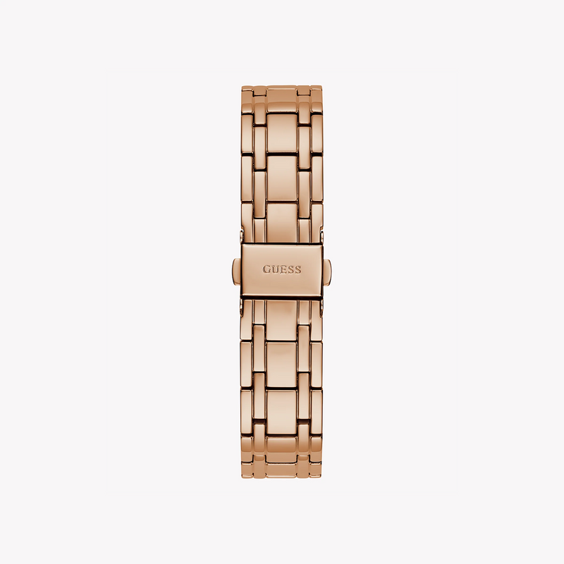Guess Women's Rose Gold Stainless Steel Watch, Clear Dial | Gw0604l3 by i-watch