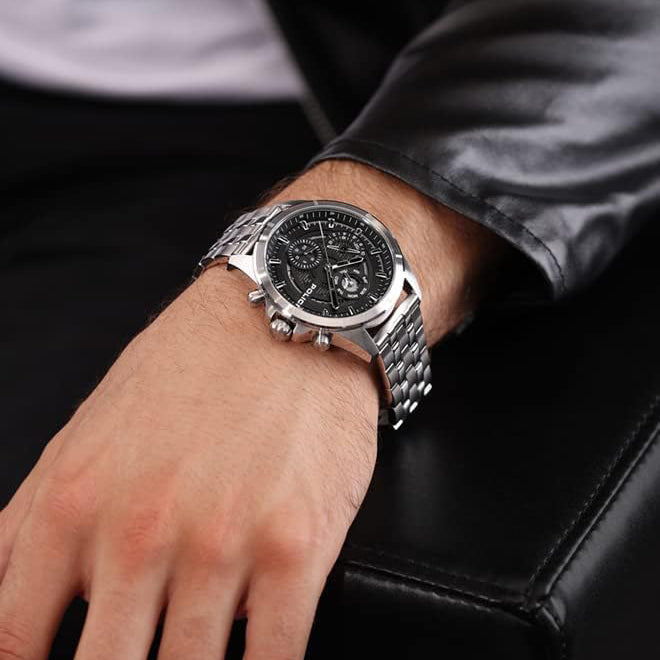 POLICE PEWJK0004605 ELEGANT MASTERY - MEN'S STAINLESS STEEL WATCH WITH BLACK DIAL-i-Watch-5