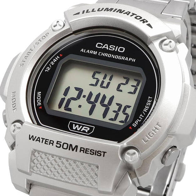 Casio W-219HD-1AV STANDARD Silver Men's Watch