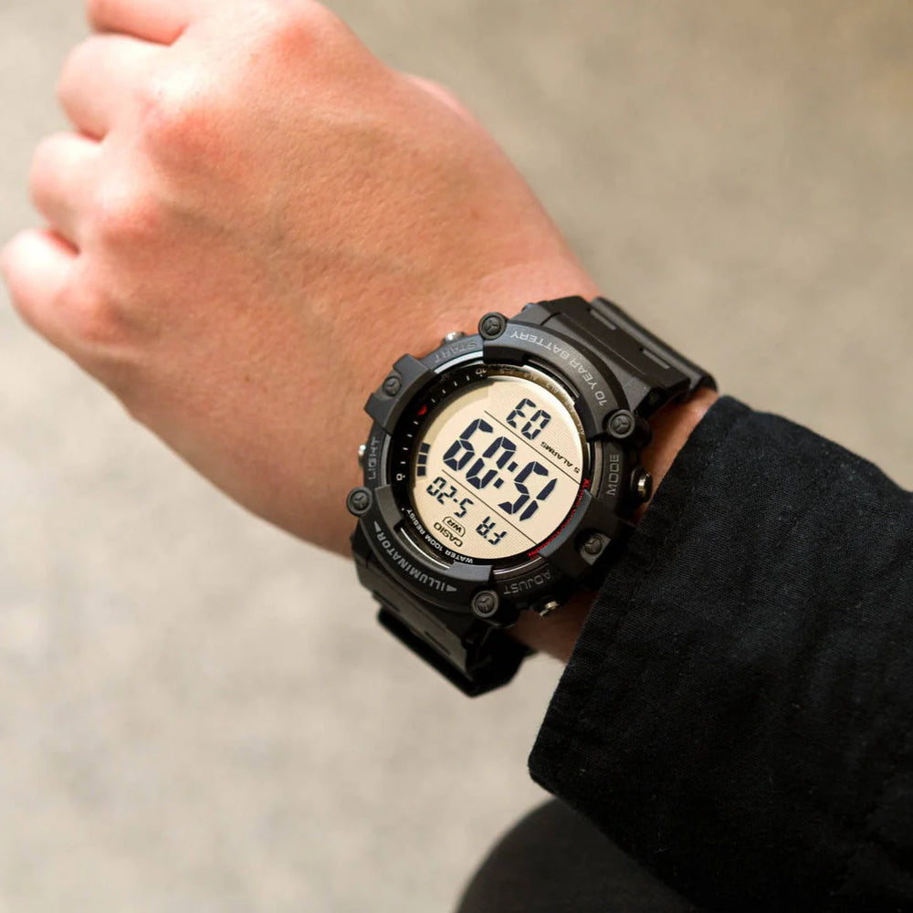 Casio Ae-2100w-4avdf Adventure Ready - Bold Sporty Men's Watch With Vibrant Orange BAnd and Sleek Design by i-watch
