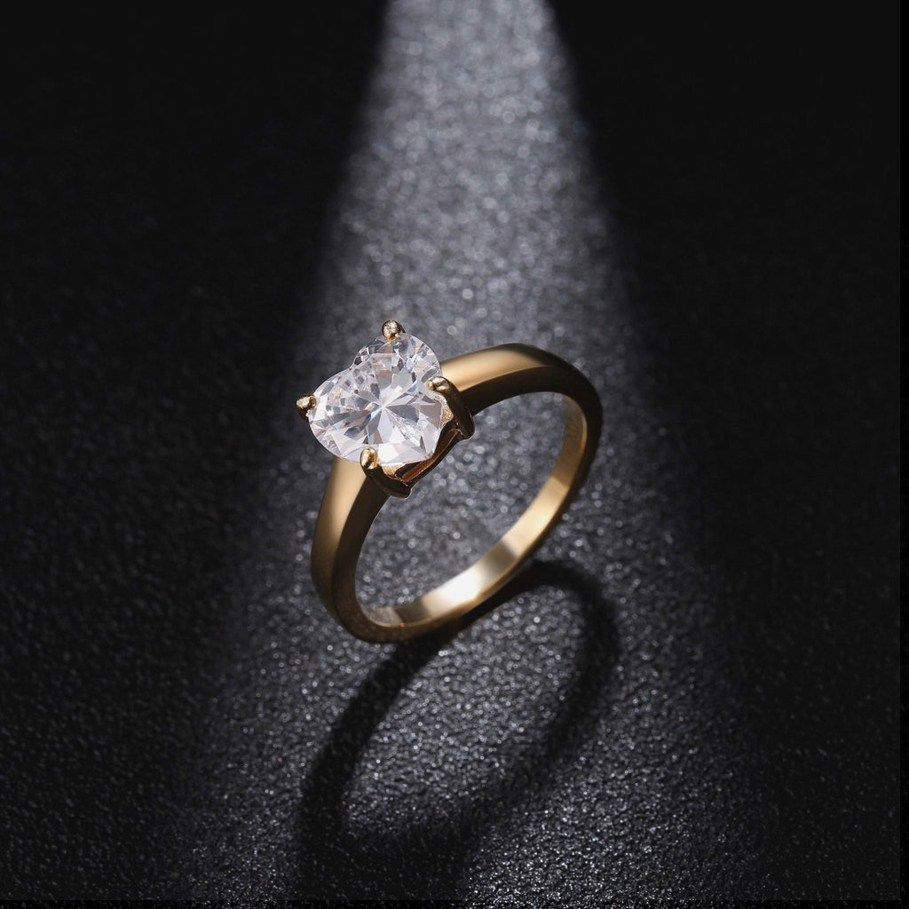 Zink Women's Gold Stainless Steel Ring | Zfrg002ghc