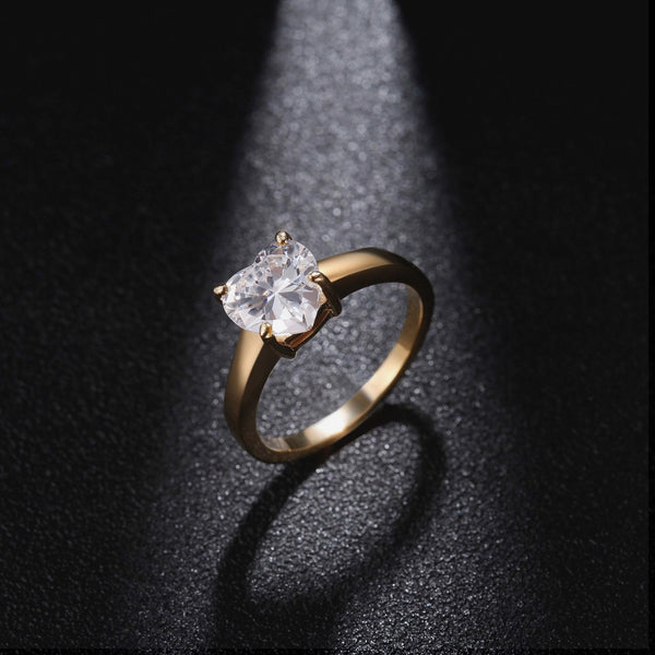 Zink Women's Gold Stainless Steel Ring | Zfrg002ghc