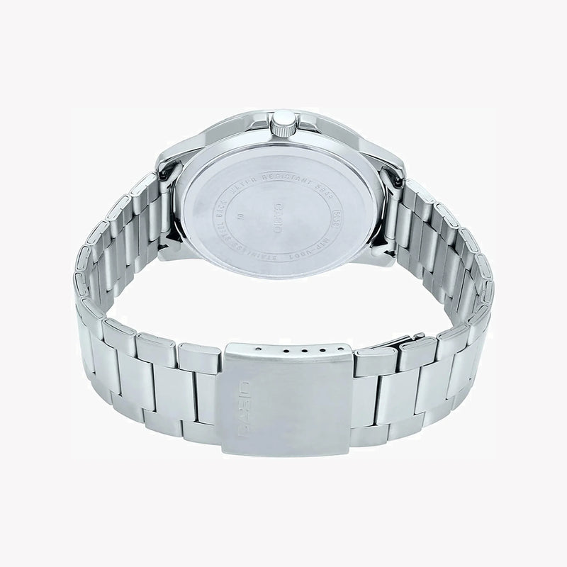 Timeless Elegance Men's Silver Stainless Steel Watch, Silver Dial | Mtp-Vd01d-1e2vudf by i-watch