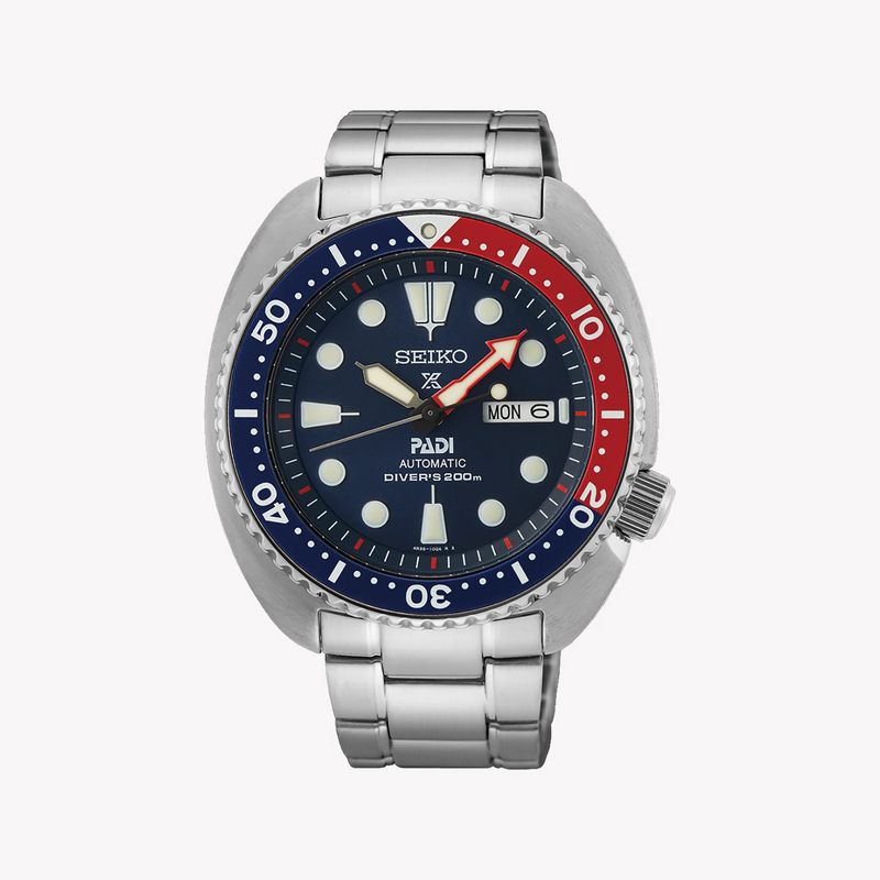 Seiko Men's Silver Stainless Steel Watch, Dark Blue Dial | Srpe99k1 by i-watch