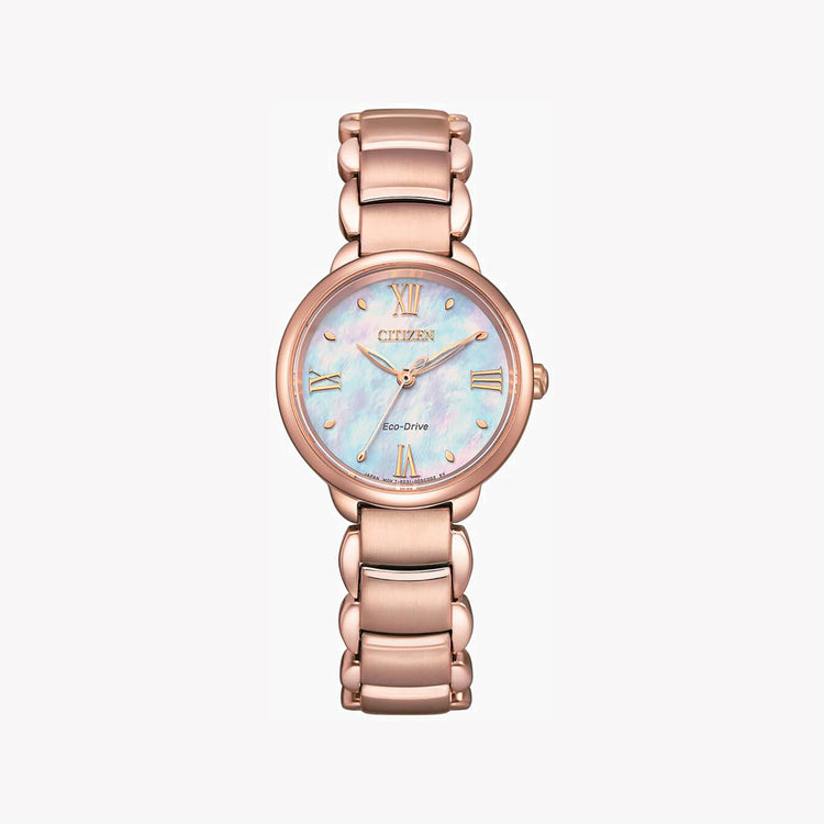 CITIZEN EM0928-84D - VIBRANT GOLD GLAM Women's Timepiece with Colorful Dial & Reliable Movement