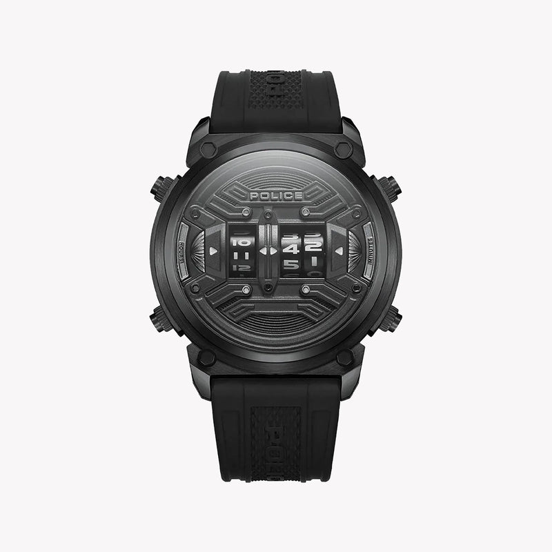 Police Men's Black Watch, Silicone Band | Pewjp2228502 by i-watch