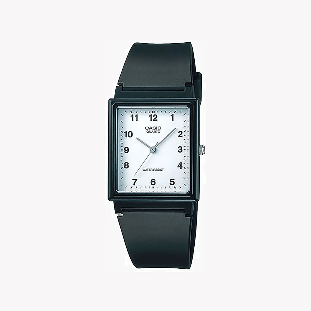Casio Unisex Black Resin Watch, White Dial | Mq-27-7b by i-watch