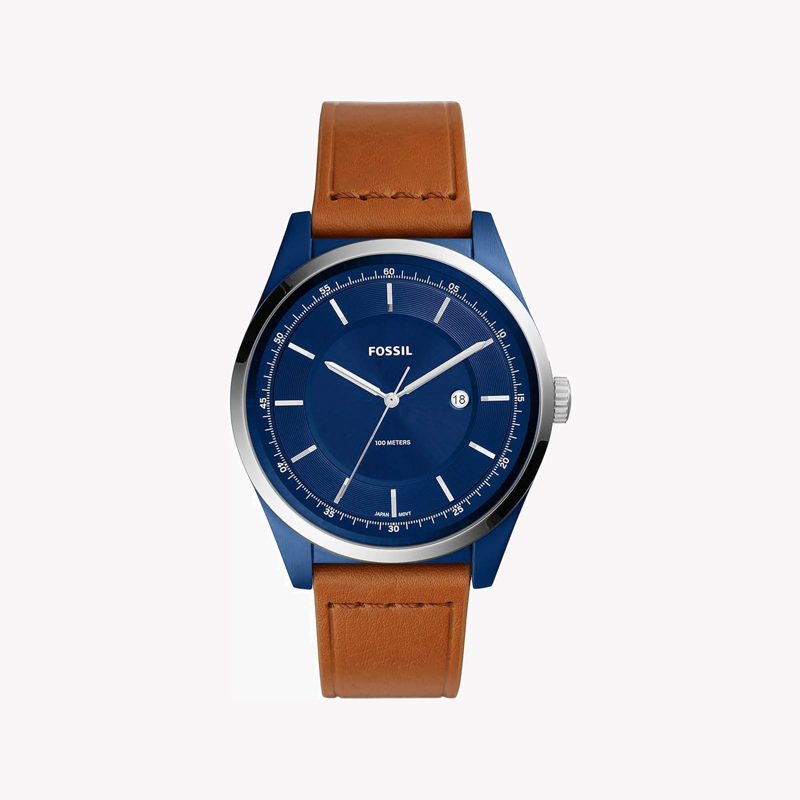 Fossil Men's Brown Stainless Steel Watch, Blue Dial | Fs5422 by i-watch