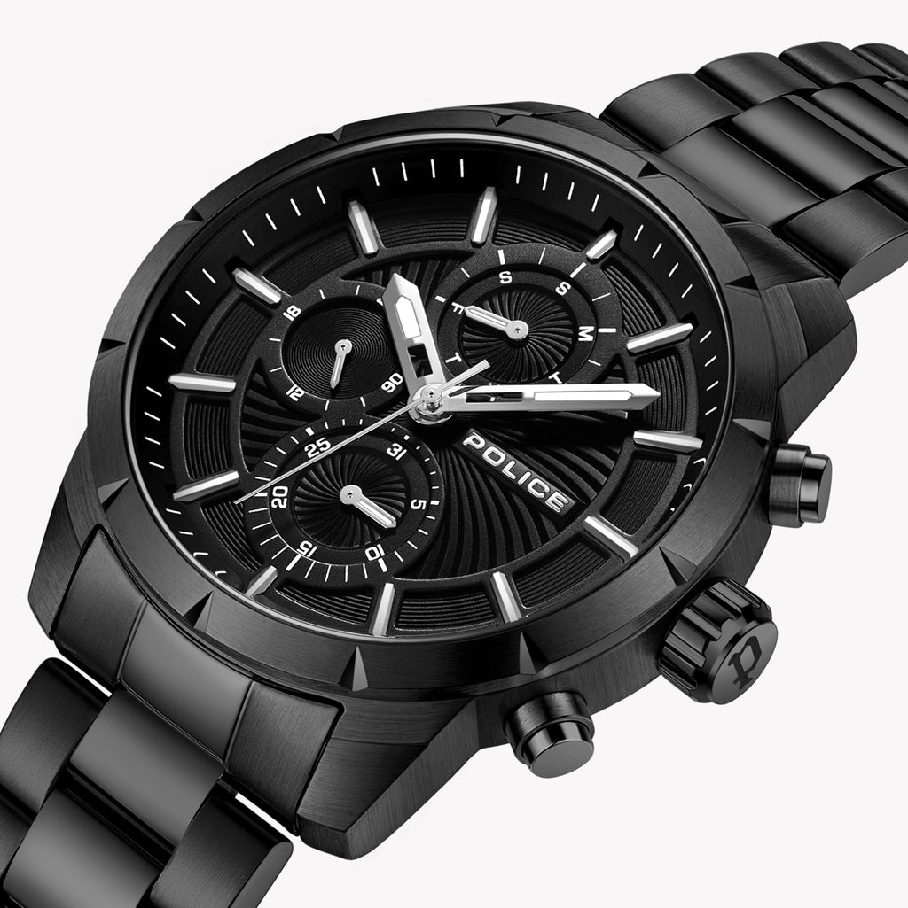 POLICE PEWJK2227107 BLACK STEEL - MODERN GENTLEMAN'S STATEMENT TIMEPIECE-i-Watch-2