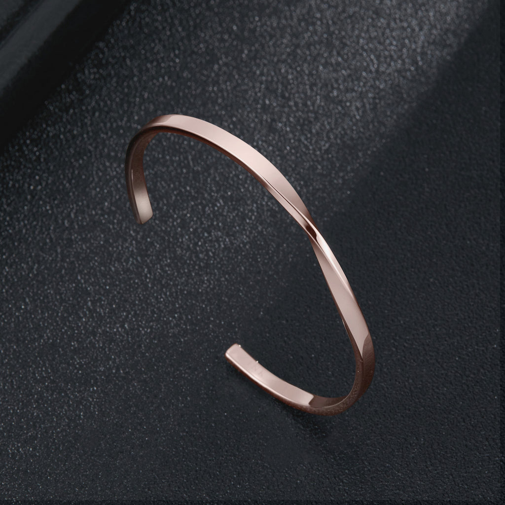 Zink Women's Rose Gold Stainless Steel Bracelet | Zfbg007rg